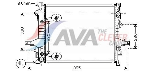 VO2133 AVA Радіатор охолодження двигуна